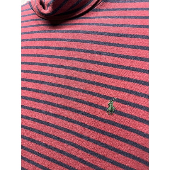 Vintage 90s Polo Striped Turtleneck Fits M - Picture 2 of 8